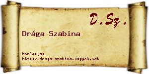 Drága Szabina névjegykártya